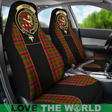 Load image into Gallery viewer, Skene Tartan Clan Badge Golden Car Seat Covers R1
