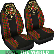 Load image into Gallery viewer, Skene Tartan Clan Badge Golden Car Seat Covers R1