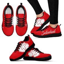 Load image into Gallery viewer, Switzerland (Womens &amp; Mens) Sneakers H4 Womens Sneakers - Black 01 / Us5 (Eu35)