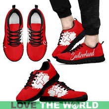Load image into Gallery viewer, Switzerland (Womens &amp; Mens) Sneakers H4 Womens Sneakers - Black 01 / Us5 (Eu35)