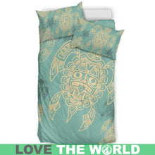 Load image into Gallery viewer, Turtle Tiki Bedding Sets A4 Bedding Set - Beige 2 / King